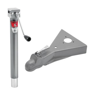 Bulldog 5K A-Frame Trailer Jack with 8K Coupler for 2" Ball Bulldog 5K A-Frame Trailer Jack Sidewind 15" Lift with 8K Coupler for 2" Ball