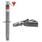 Bulldog 5,000 lb A-Frame Trailer Jack Topwind with 7,000 lb Collar-Lok Coupler for 2" Ball