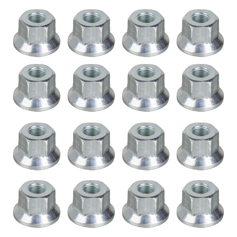 Lippert 16‑piece 5/8‑18 hex flange wheel lug nut set for boat and trailer wheels