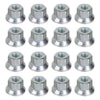 Lippert 16‑piece 5/8‑18 hex flange wheel lug nut set for boat and trailer wheels