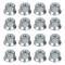 Lippert 16‑piece 5/8‑18 hex flange wheel lug nut set for boat and trailer wheels
