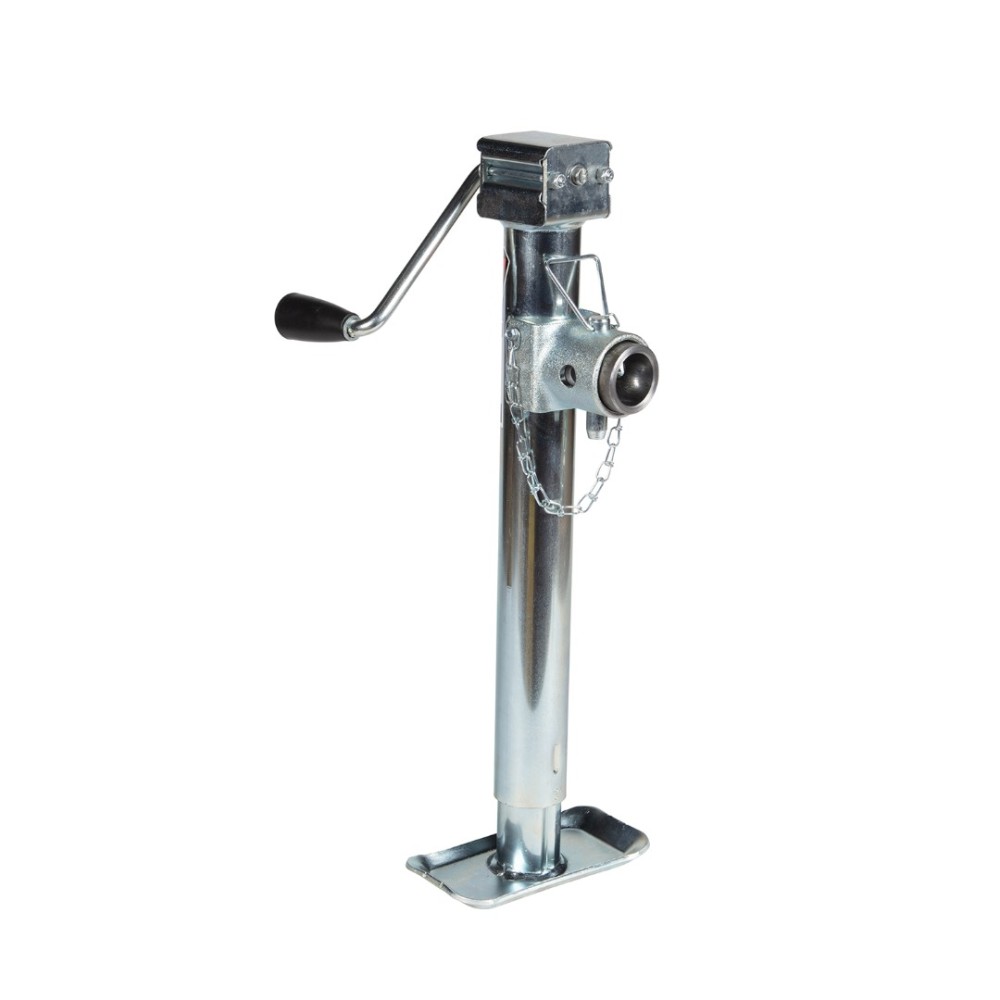 Bulldog 5K Pipe Mount Swivel Trailer Jack with Sidewind Handle and 15" Lift