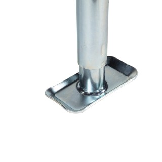 Bulldog 5,000 lb Sidewind Pipe Mount Swivel Jack – 15 Inch Lift Bulldog 5K Pipe Mount Swivel Trailer Jack with Sidewind Handle and 15" Lift