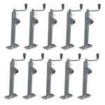 Bulldog 5,000 lb Round Swivel Jack Bundle – Topwind, 10 Inch Lift (10 Pack) Bulldog 5K Pipe Mount Swivel Trailer Jack with Topwind Handle and 10" Lift – Bundle of 10