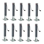 Bulldog 10K Square Trailer Jack 15″ Sidewind Footplate Bundle Bundle of ten Bulldog 10K square trailer jacks with 15 inch sidewind lift and footplate