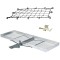 CURT Folding Aluminum Hitch Carrier 60"x20" with Net and Anti-Rattle Hitch Pin CURT 60x20 Aluminum Hitch Cargo Carrier with Elastic Net and Anti-Rattle Pin