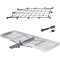 CURT Folding Hitch Carrier 60"x20" with Net and 5/8" Hitch Lock for 2" Receiver CURT 60x20 Aluminum Hitch Cargo Carrier with Elastic Net and Hitch Lock