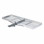 CURT 60x20 Aluminum Folding Cargo Carrier with Vinyl Bag and Net CURT 60x20 Aluminum Hitch Cargo Carrier with Weatherproof Bag and Elastic Net