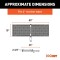 CURT Folding Hitch Carrier 60"x20" with Net and 5/8" Hitch Lock for 2" Receiver CURT 60x20 Aluminum Hitch Cargo Carrier with Elastic Net and Hitch Lock