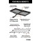 CURT 48x20 Tray-Style Cargo Carrier & 43x24 Net – Fits 1-1/4" & 2" Hitches CURT 48x20 hitch tray cargo carrier bundle with elastic cargo net on vehicle