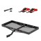 CURT 48x20 Tray Hitch Cargo Carrier Kit – Straps & Lock curt 48 x 20 tray hitch cargo carrier bundle with ratchet straps and 5/8 inch lock