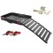 CURT Aluminum Hitch Carrier 50x30.5 with Ramp, Ratchet Straps & Anti-Rattle Pin