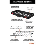 CURT 49x22.5 black aluminum hitch cargo carrier with elastic cargo net – 500 lb capacity