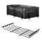 CURT Roof Rack Extension with Weatherproof Cargo Bag – Fits 18123 Basket CURT 6 sq ft roof rack extension with 59x34x21 weatherproof vinyl cargo bag