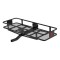CURT Basket Hitch Carrier 60x20 with Straps – 500 lb Capacity CURT 60x20 steel basket hitch cargo carrier with fixed shank and ratchet tie‑down straps