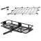  CURT 60x20 Folding Hitch Basket Cargo Carrier with Net and Lock for 2" Receiver