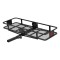 CURT Folding Basket Hitch Cargo Carrier 60x20 + Bag + Straps + Lock, 500 lb CURT 60x20 folding basket hitch cargo carrier with bag, straps & hitch lock – 500 lb capacity