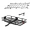 CURT Basket Hitch Carrier – 60"x24" w/ Net & Lock, Fixed 2" Shank CURT 60x24 Fixed Shank Basket Hitch Cargo Carrier with Net and Hitch Lock for 2" Receiver