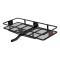 CURT Basket Hitch Carrier – 60"x24" w/ Net & Lock, Fixed 2" Shank CURT 60x24 Fixed Shank Basket Hitch Cargo Carrier with Net and Hitch Lock for 2" Receiver
