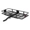 CURT Folding Basket Hitch Carrier – 60"x24" w/ Bag, Net & Lock, 2" Receiver CURT 60x24 Folding Basket Hitch Cargo Carrier with Weatherproof Bag, Net, and Hitch Lock