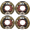 Lippert 4-Pack 12.25 x 3.38 10K Self-Adjusting Electric Trailer Brake Assemblies