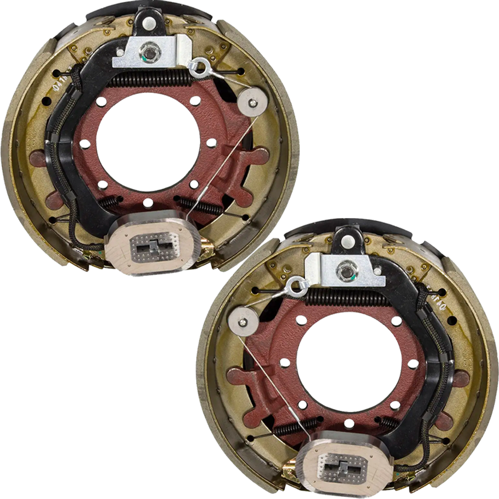 Lippert 10K Pair Left Right Electric Trailer Brakes 8 on 6.5 Hubs Drums 12¼″ x 3⅜″
