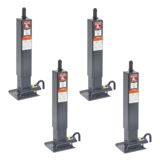 Bulldog 4-Pack 12K Square Topwind Trailer Jacks Bulldog 12K square trailer jack topwind non spring return 4 pack 26 inch lift