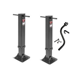 Bulldog 90,000 lbs. Tandem Landing Gear Trailer Jacks 17" Lift Fixed Leg AAR & TTMA rated Weld-On w/ Crank Bulldog 90,000 lbs. Tandem Landing Gear Trailer Jacks 17" Lift Fixed Leg AAR & TTMA rated Weld-On w/ Crank