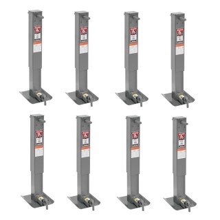 Bulldog 8-Pack 12K Square Trailer Jacks with 26" Lift and Drop Legs