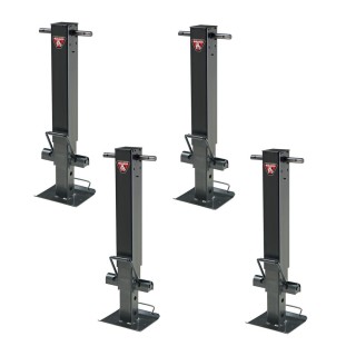 Bulldog 25K Square Trailer Jack 4-Pack Sidewind Drop Leg Non-Spring Return