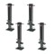 Bulldog 25K Square Trailer Jack 4-Pack Sidewind Drop Leg Non-Spring Return