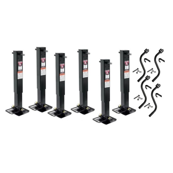 182701 182701 182701 182701 VIP 1 Trailer Jack Package 25K Rating Per Jack w/ Handles