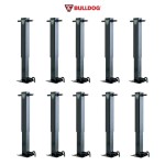 Bulldog 12K Square Trailer Jack with Sidewind Handle 12.5" Travel, Spring Return, 12,000 lbs Capacity