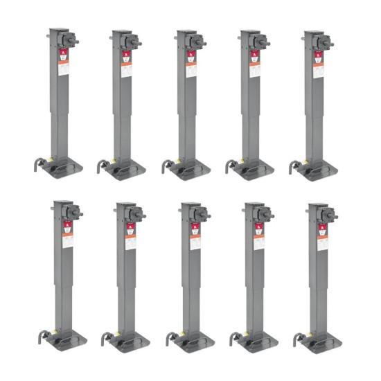 Bulldog 12K 2-Speed Square Trailer Jack Planetary Gearbox 26″ Lift Pack of 10 Bulldog 12K Two-Speed Square Trailer Jack with Planetary Gearbox Pack of 10