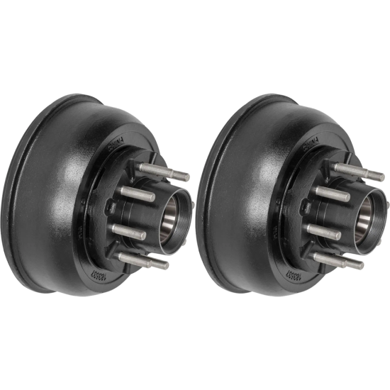 Lippert 10,000‑lb 12‑1/4×3‑3/8 cast‑iron trailer brake drum pair – fits Dexter, Alko, Rockwell axles