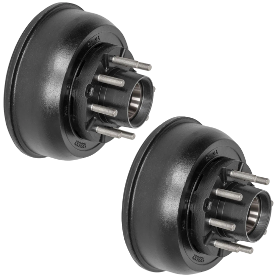 Lippert 10K Pair Left Right Electric Trailer Brakes 8 on 6.5 Hubs Drums 12¼″ x 3⅜″