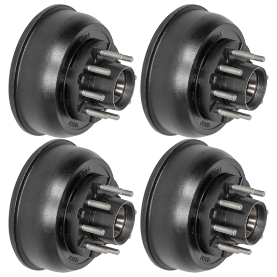Lippert 10,000 lb 12‑1/4×3‑3/8 trailer brake drum 4‑pack fits Dexter Alko Rockwell