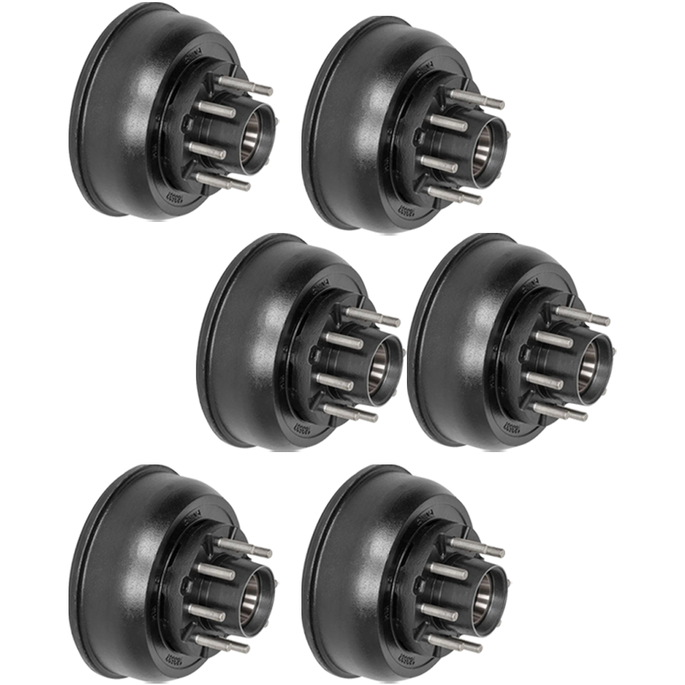 Lippert 10K triple electric brake kit with 8 on 6.5 drums, 12.25 × 3.38 for 10,000-lb axles