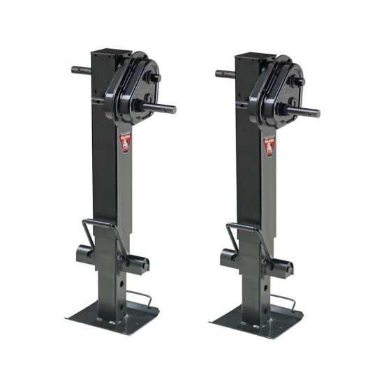 Bulldog Twin Cam 2-Speed Square Trailer Jack 25K 2-Pack