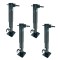 Bulldog 4-Pack 12K Two-Speed Square Trailer Jacks with Spring Return and Planetary Gearbox