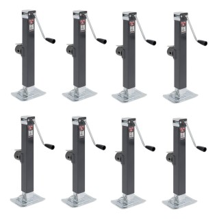 Bulldog 8K Square Trailer Jack Bundle 15 Inch Swivel Mount 8-Pack Bulldog 8000 lb Square Swivel Mount Trailer Jacks 15 Inch Lift