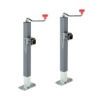 Bulldog 5,000 lb Square Trailer Jacks – Topwind, Swivel Mount, 15" Lift Bulldog 5K Square Trailer Jack Pair with Topwind Handle and Swivel Mount