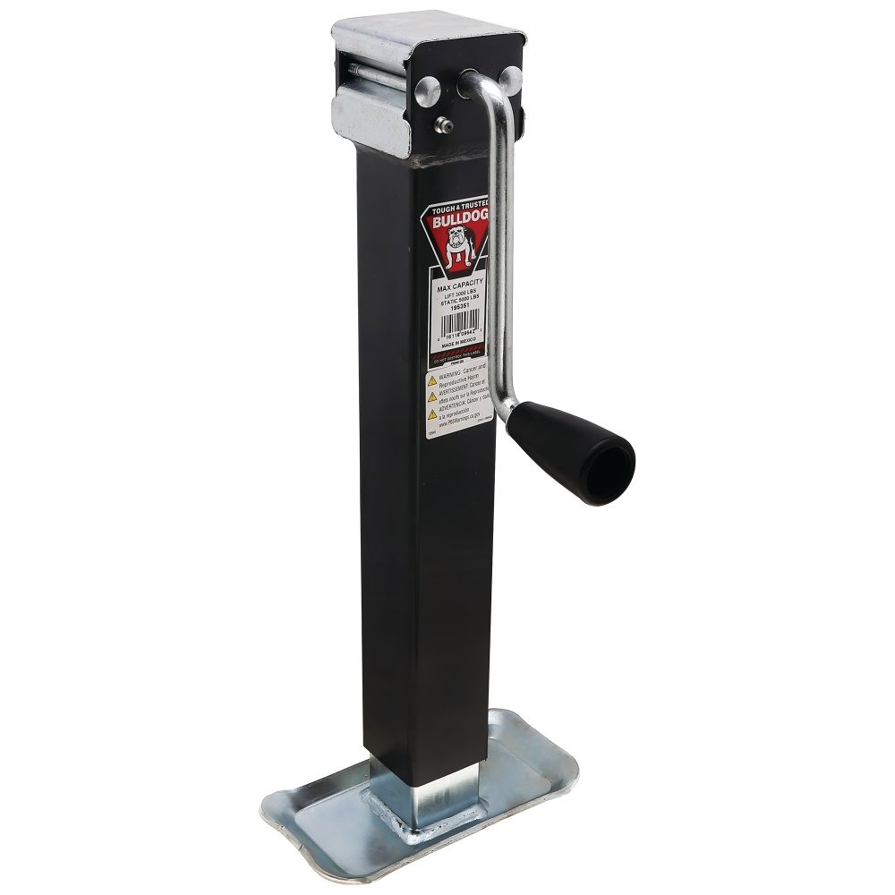 Bulldog 10-Pack 5K Square Trailer Jacks with Sidewind Handle and Footplate