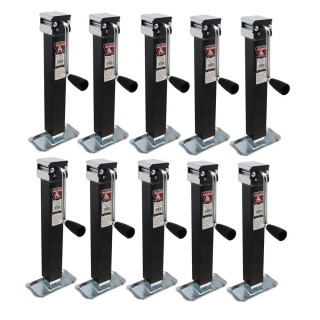 Bulldog 10-Pack 5K Square Trailer Jacks with Sidewind Handle and Footplate