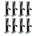 Bulldog 5K Square Trailer Jack with 10" Lift and Sidewind Handle – 8-Pack