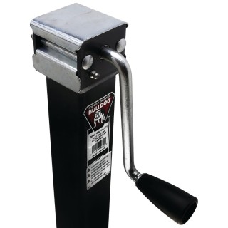 Bulldog 5,000 lb Square Trailer Jack 10-Pack – Sidewind, Footplate, 10" Lift Bulldog 10-Pack 5K Square Trailer Jacks with Sidewind Handle and Footplate
