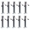 Bulldog 5K Square Swivel Trailer Jack – 15" Lift, Weld-On, 10-Pack Bulldog 5K Square Trailer Jack with Swivel Mount – 10-Pack, 15" Lift, Sidewind