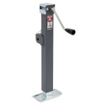 Bulldog 4x 5K Square Pipe Mount Swivel Trailer Jacks with Sidewind and 15 Inch Lift