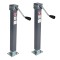 Bulldog 5K Square Weld-On Trailer Jack Set with 15 Inch Lift and Sidewind Handle