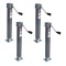 Bulldog 5K Square Trailer Jacks 4-Pack with Sidewind Handle and 15" Lift